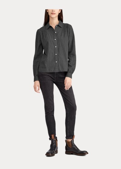 Women's Ralph Lauren Cotton Blouses | 601259DTK